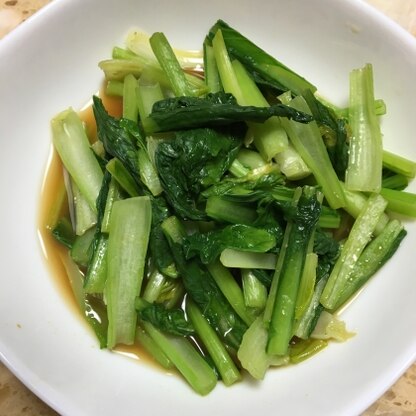 昨日は菜の花で、今日は小松菜。
美味しく出来ましたよ〜(^-^)